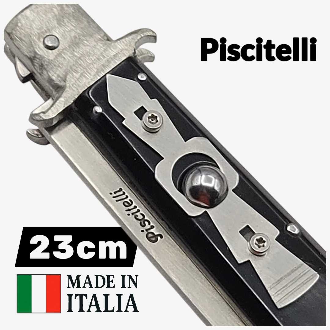 Couteau automatique stiletto custom Piscitelli corne