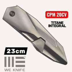 Couteau we Knife Solid GTC  CPM 20CV titane integral gris
