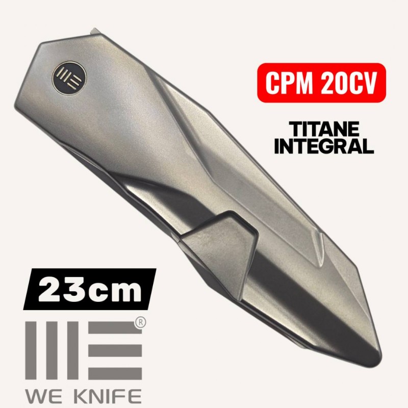 Couteau we Knife Solid GTC  CPM 20CV titane integral gris