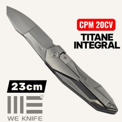 Couteau we Knife Solid GTC  CPM 20CV titane integral gris
