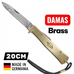 Couteau Otter Mercator damas laiton