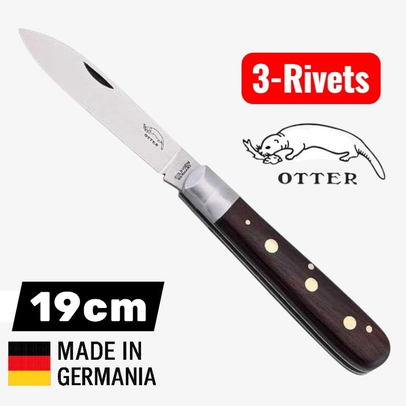 Couteau Otter 3 rivets grenadille