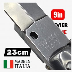 Couteau Cran d arrêt stiletto Beltrame dague imitation ivoire 23cm