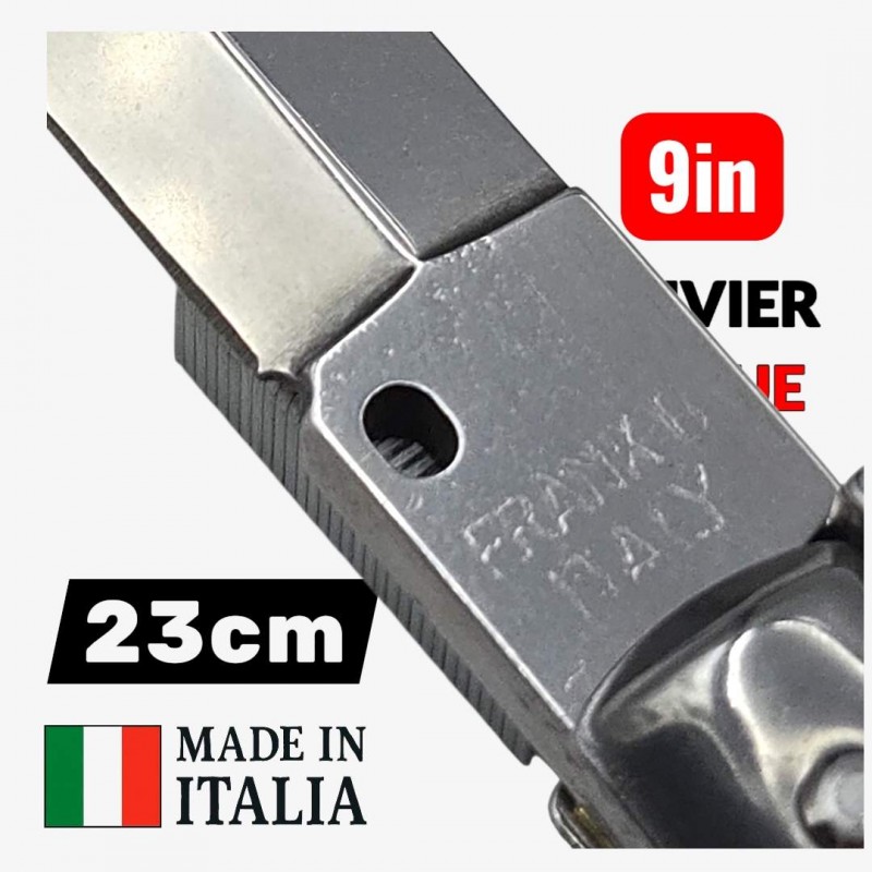 Couteau Cran d arrêt stiletto Beltrame dague imitation ivoire 23cm