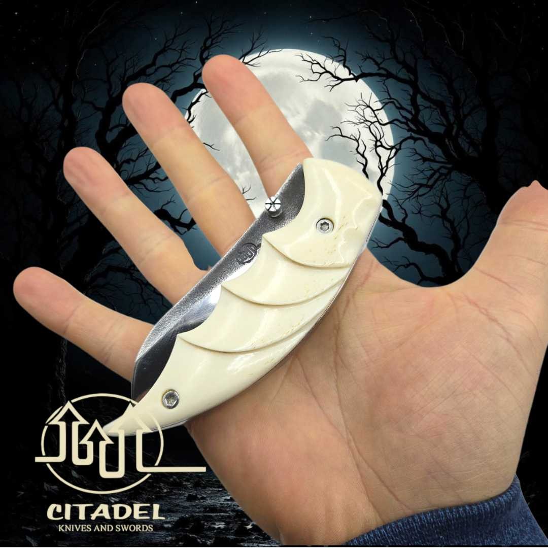 Couteau Citadel Leonardo chauve-souris os buffle inox n690 co
