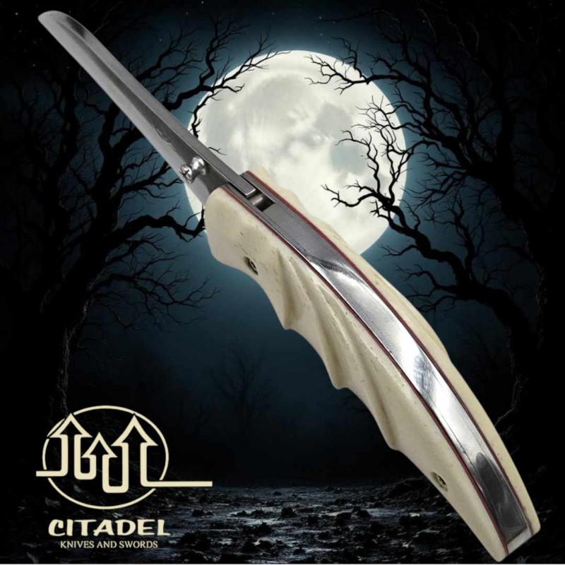 Couteau Citadel Leonardo chauve-souris os buffle inox n690 co