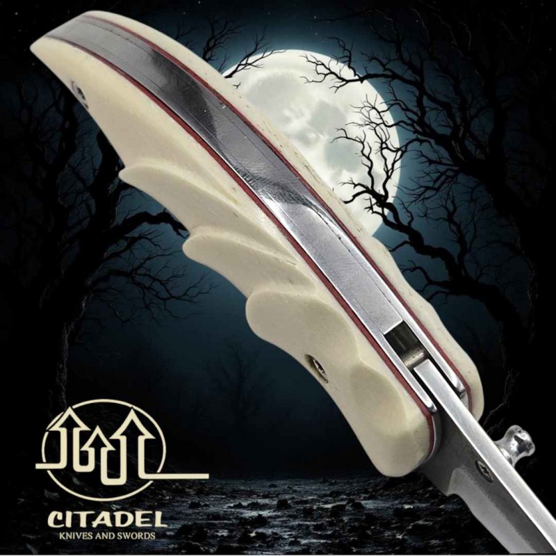 Couteau Citadel Leonardo chauve-souris os buffle inox n690 co
