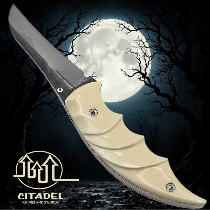 Couteau Citadel Leonardo chauve-souris os buffle inox n690 co