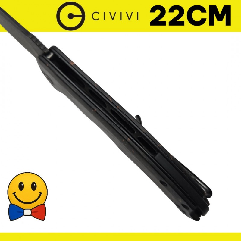 CIVIVI Praxis – C803I – noire fibre de carbone et cuivre