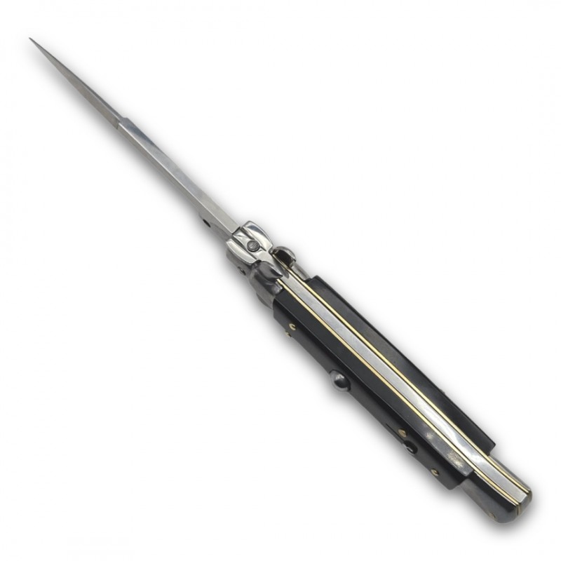 Couteau automatique Frank Beltrame Baïonnette imitation corne 23cm