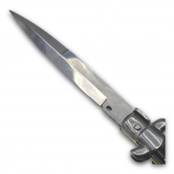 Couteau automatique Frank Beltrame Baïonnette imitation corne 23cm
