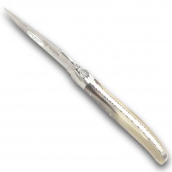Couteau Laguiole en Aubrac mouche bourdon mitres corne