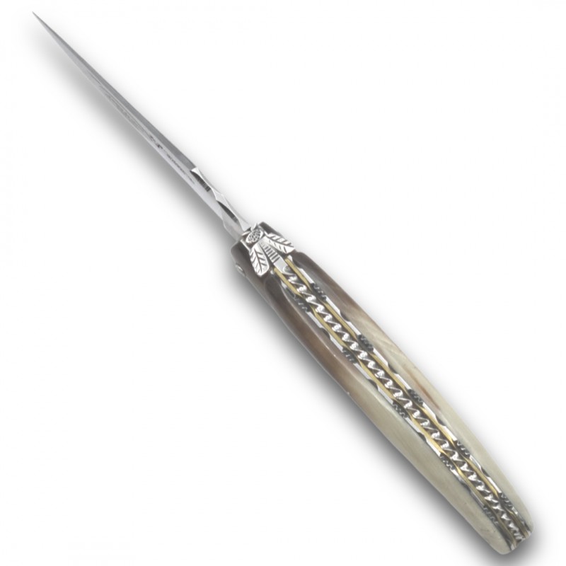 Couteau LAGUIOLE EN AUBRAC MOUCHE PRESTIGE TORSADÉ CORNE