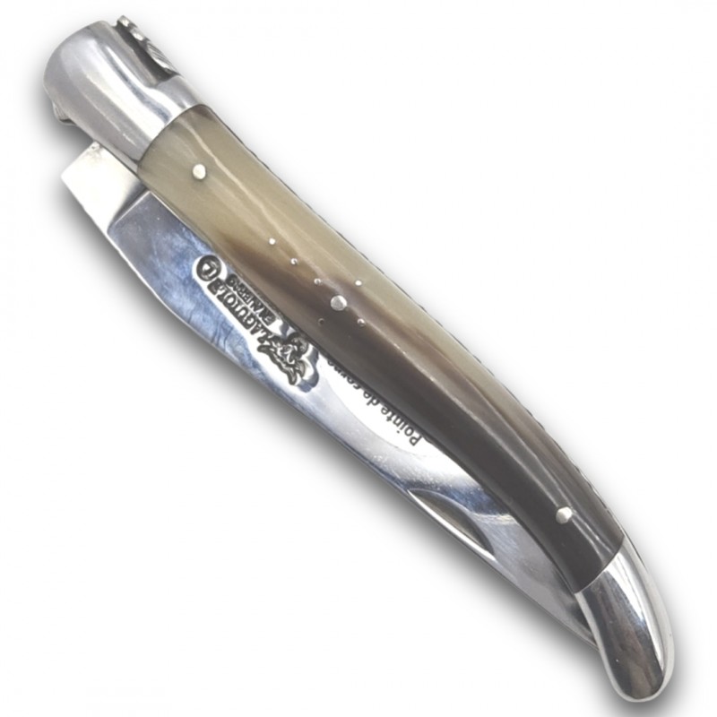 Laguiole en Aubrac double platine pointe corne