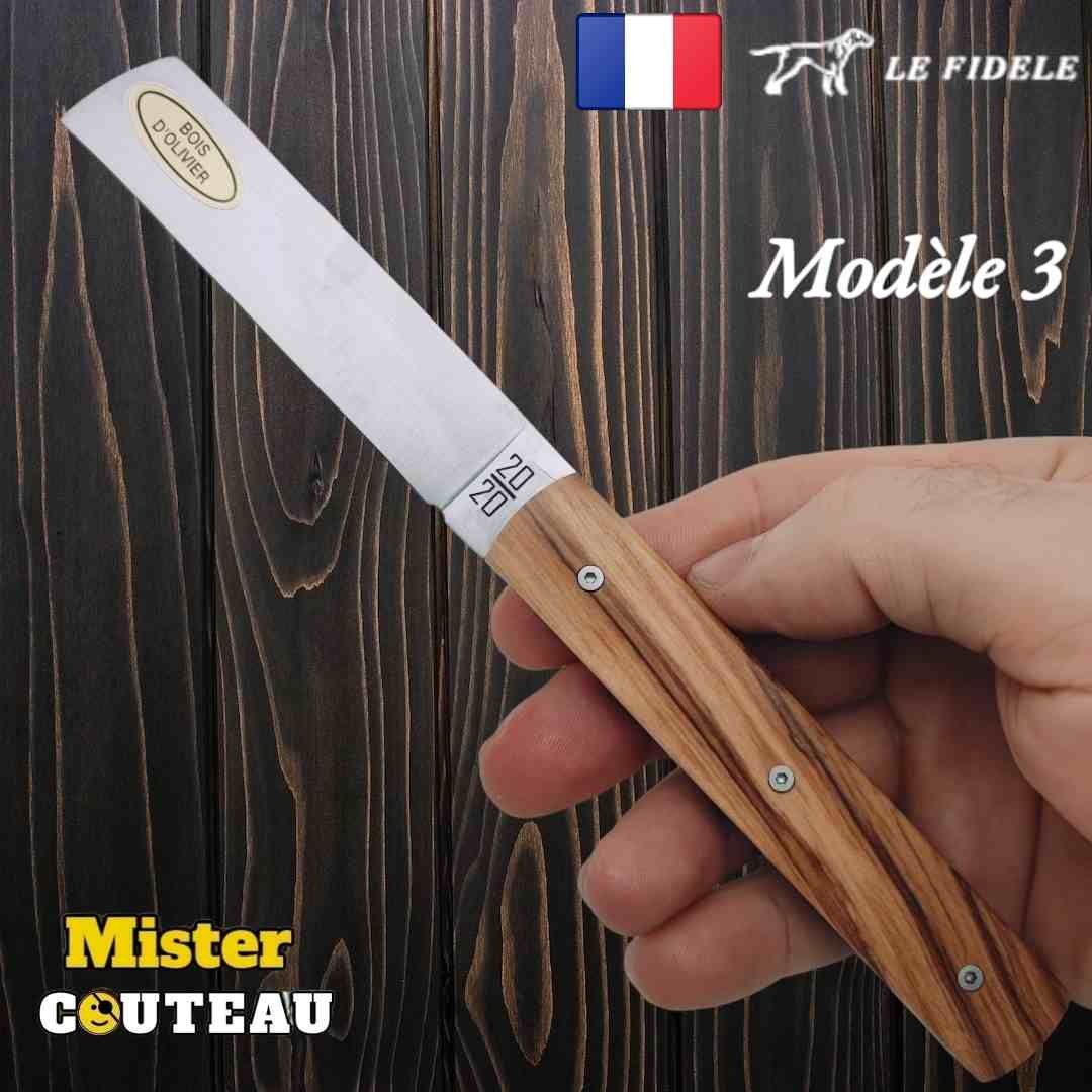 Couteau  20/20 Le Fidèle olivier modèle 3