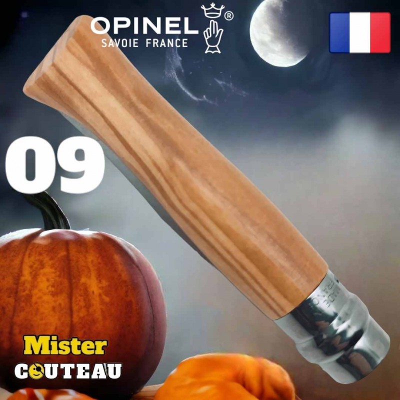 Couteau OPINEL 09 olivier inox