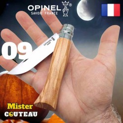 Couteau OPINEL 09 olivier inox