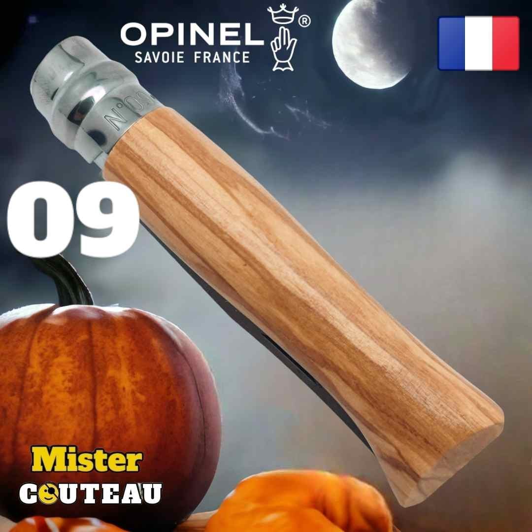 Couteau OPINEL 09 olivier inox