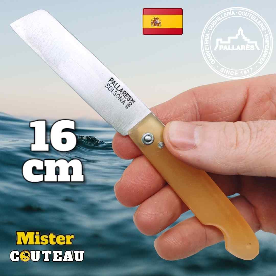 Couteau Pallares MEPC 00 pecheur résine 16cm