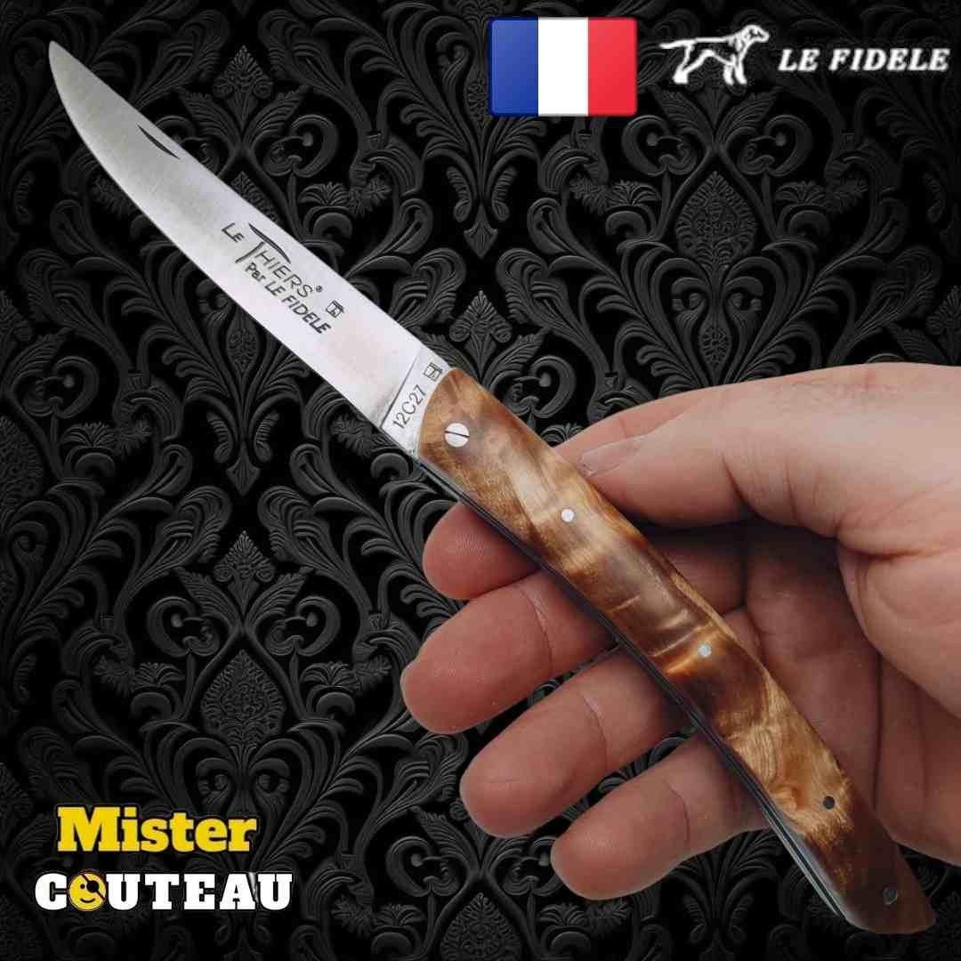 Couteau Thiers par Le Fidèle fourche peuplier modèle 11
