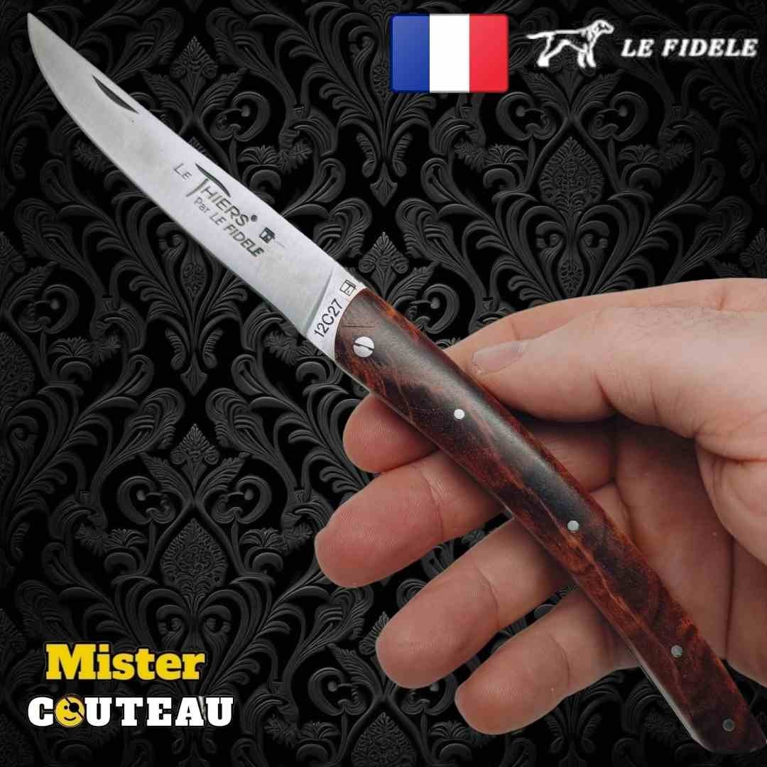 Couteau Thiers par Le Fidèle fourche peuplier