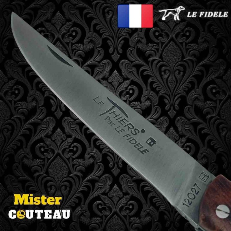 Couteau Thiers par Le Fidèle fourche peuplier