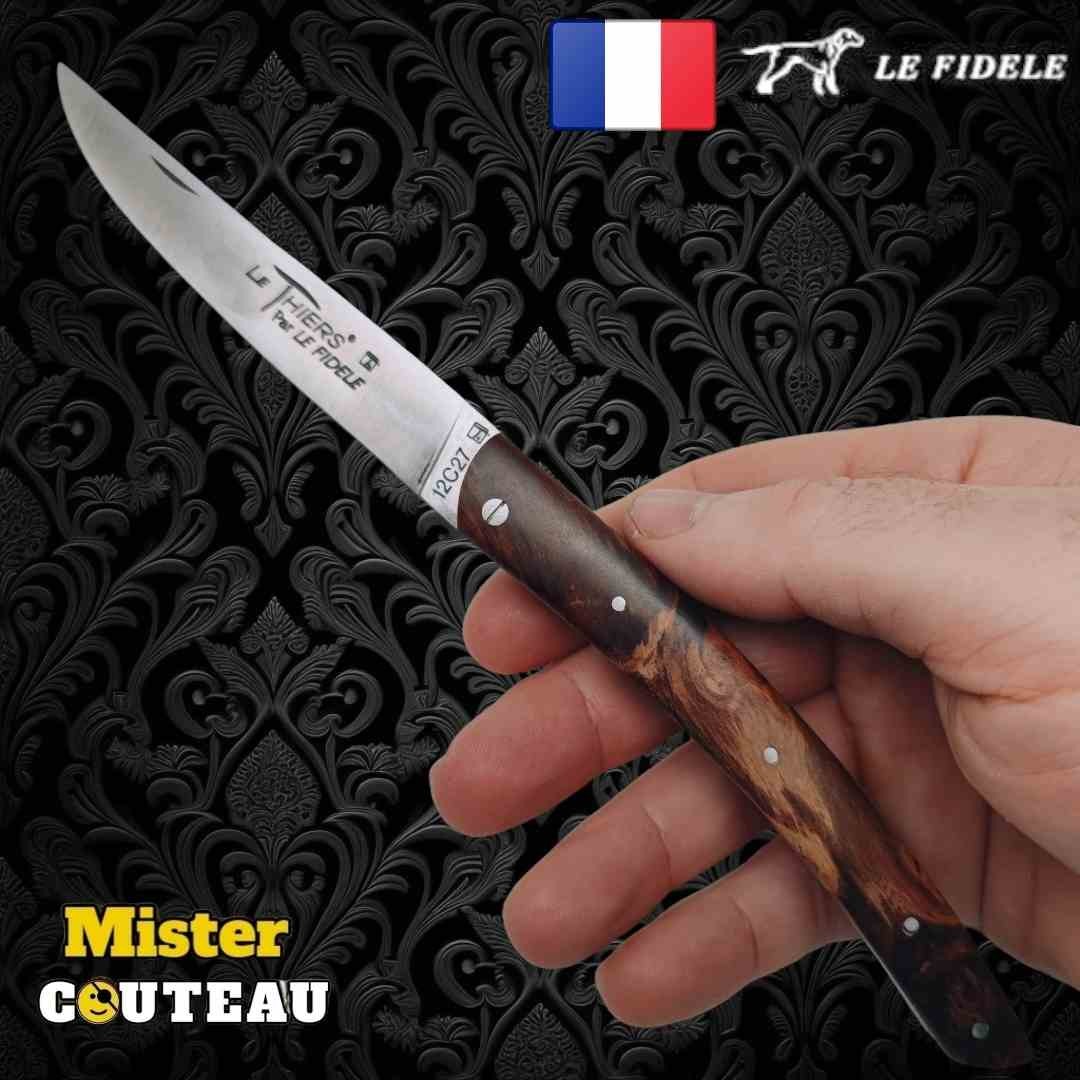 Couteau Thiers par Le Fidèle loupe frene