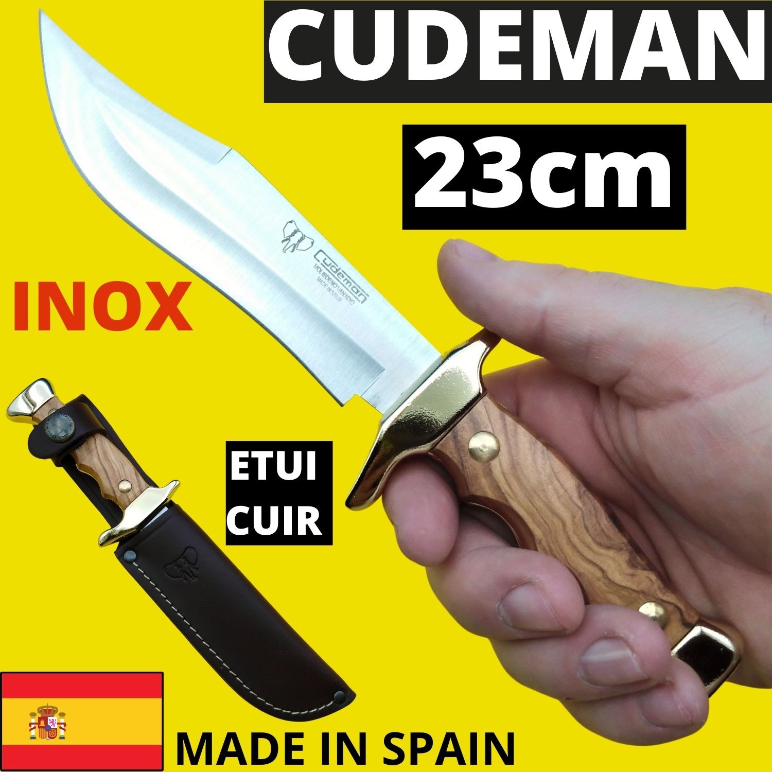 Couteau fixe Cudeman bowie...