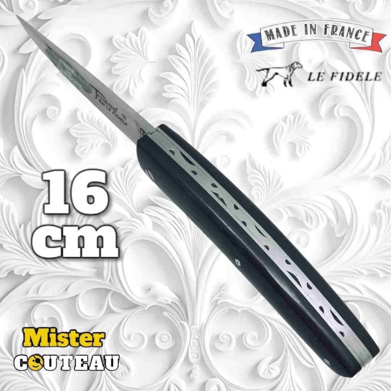 Couteau Thiers par Le Fidèle fibre cabone 16 cm