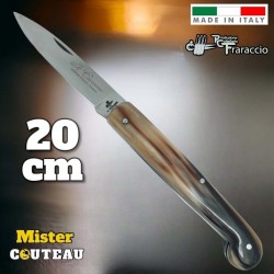 Couteau italien Fraraccio Caccamo corne manche bombé 20 cm