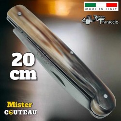 Couteau italien Fraraccio Caccamo corne manche bombé 20 cm