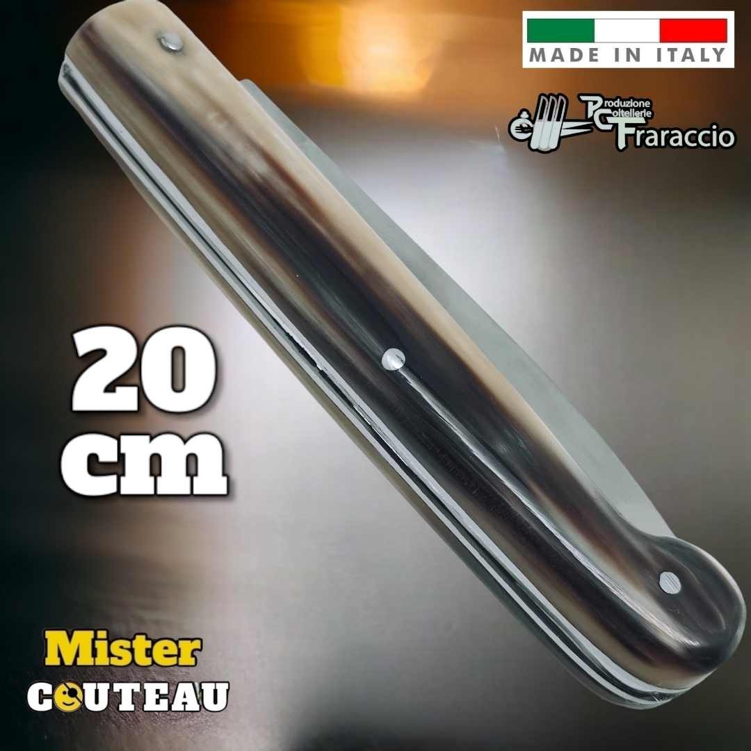 Couteau italien Fraraccio Caccamo corne manche bombé 20 cm