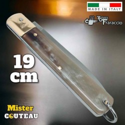 Couteau italien Fraraccio Sfilato corne mitre laiton 19 cm