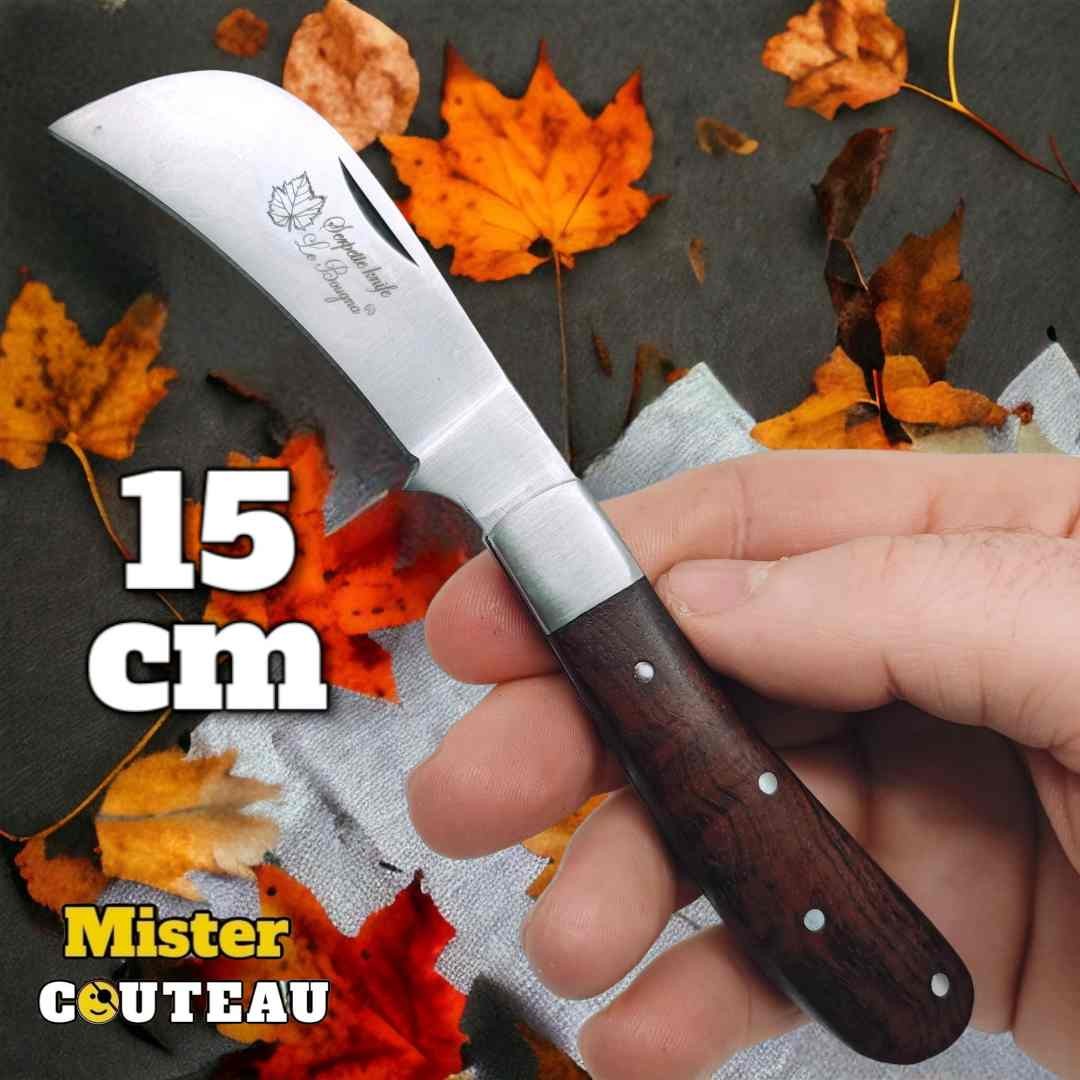 Petit couteau Serpette manche bois 15cm