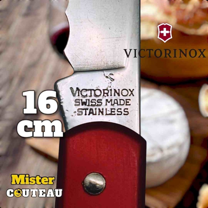 Couteau serpette de boulanger Victorinox alox rouge