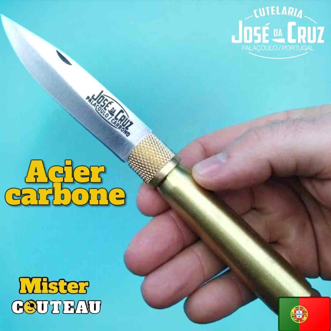Couteau José Da Cruz balle douille 12.7 lame carbone