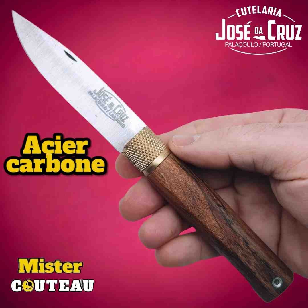 Couteau José Da Cruz bois de mutene lame carbone