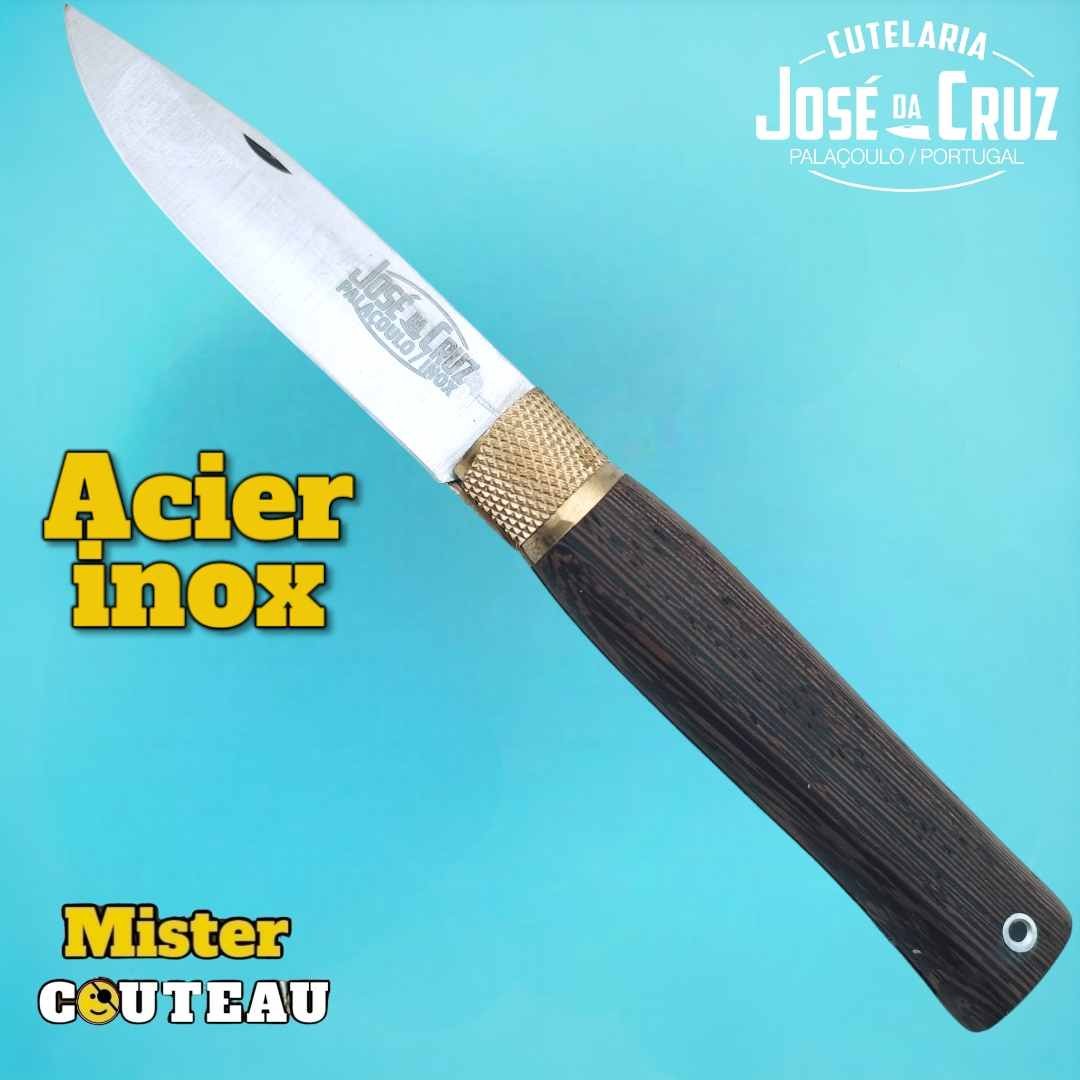 Couteau José Da Cruz wengué lame carbone