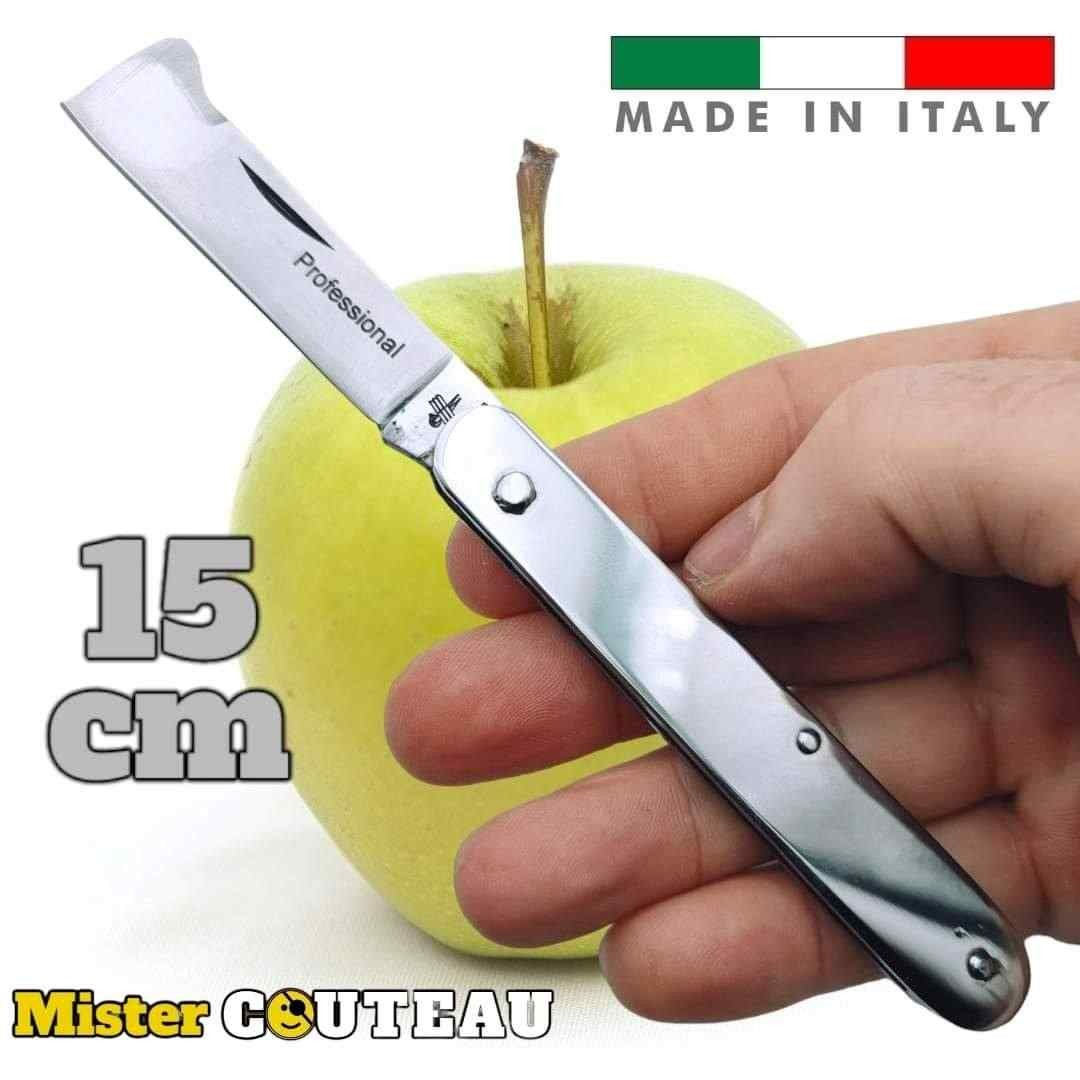 Couteau italien Fraraccio greffoir manche tout inox 15 cm