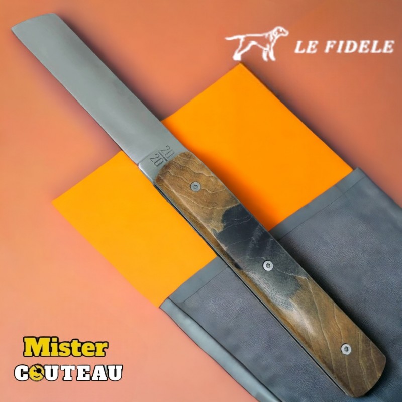 Couteau Le Thiers® Bois d'Érable Stabilisé Lame et Ressort