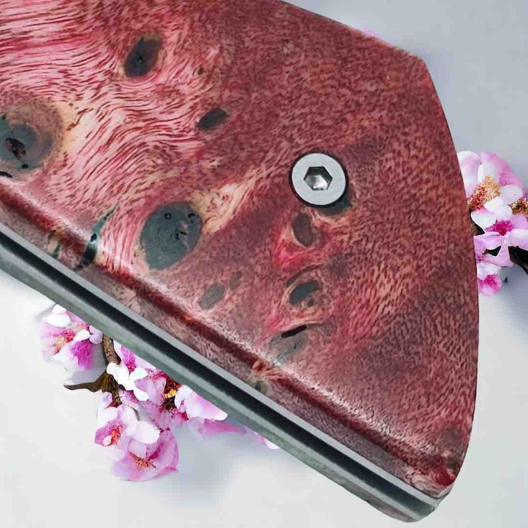 Couteau  Arca Andrea par Le Fidèle loupe de frene stabilisé