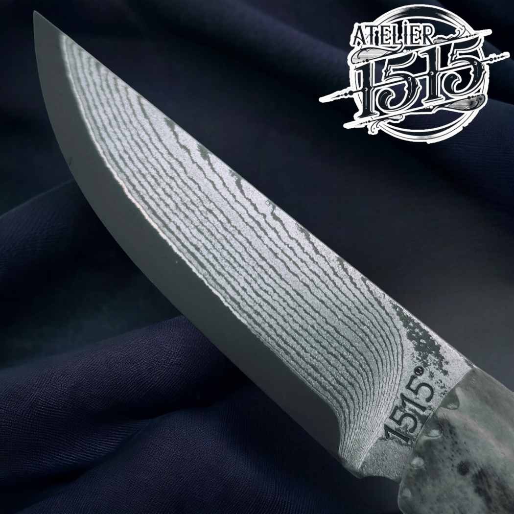 Couteau Atelier 1515 Manu Laplace os renne lame suminigashi vg10