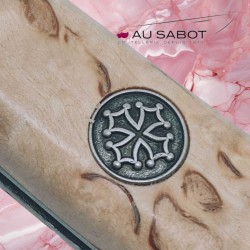 Couteau de berger L'Autan Au Sabot bouleau croix occitane