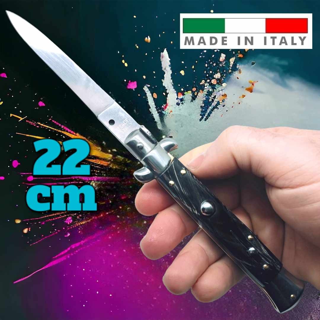 Couteau automatique italien cran d'arret corne 22 cm