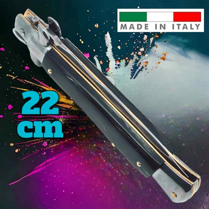 Couteau automatique Stiletto italien cran d'arret Beltrame kriss 22.5 cm