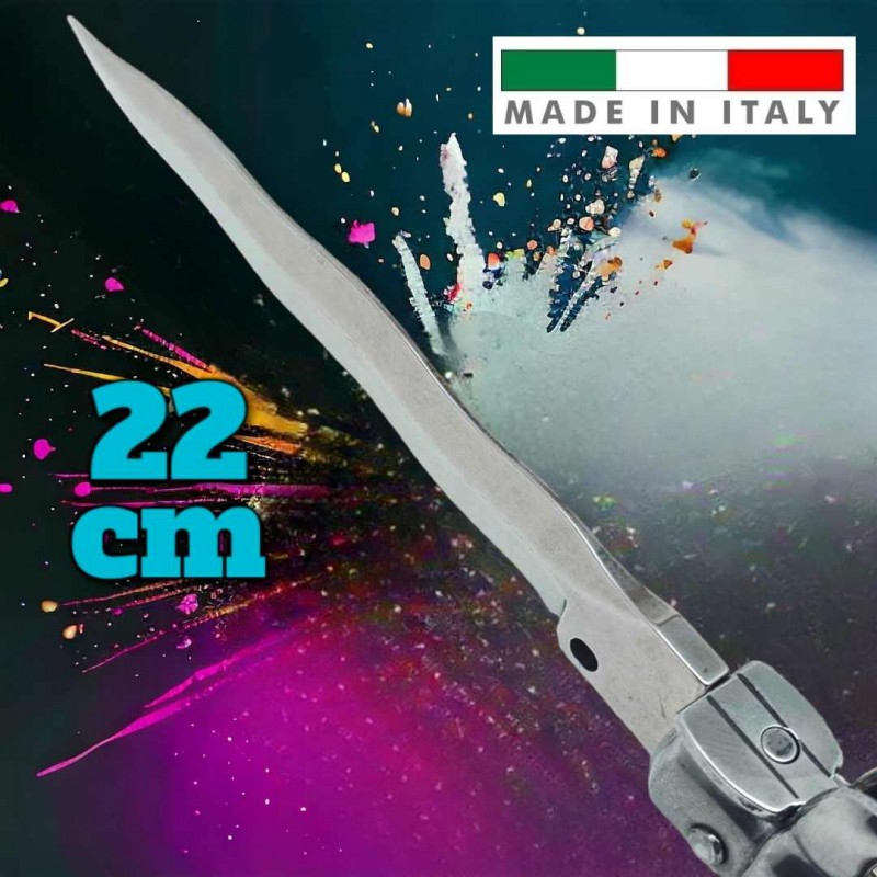 Couteau automatique Stiletto italien cran d'arret Beltrame kriss 22.5 cm