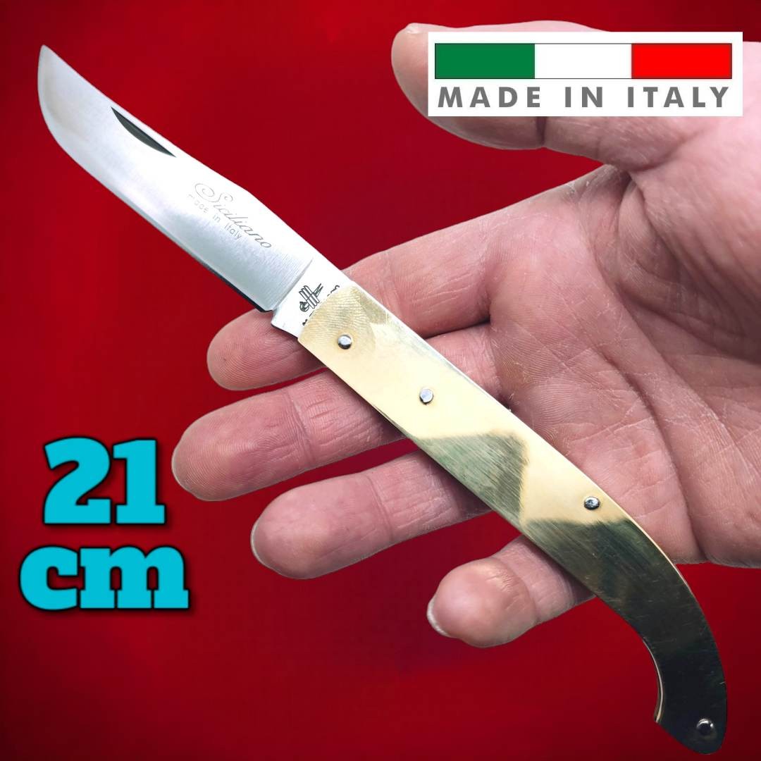 Couteau coltelli PCF italie Fraraccio Lo Zuavo laiton 21 cm