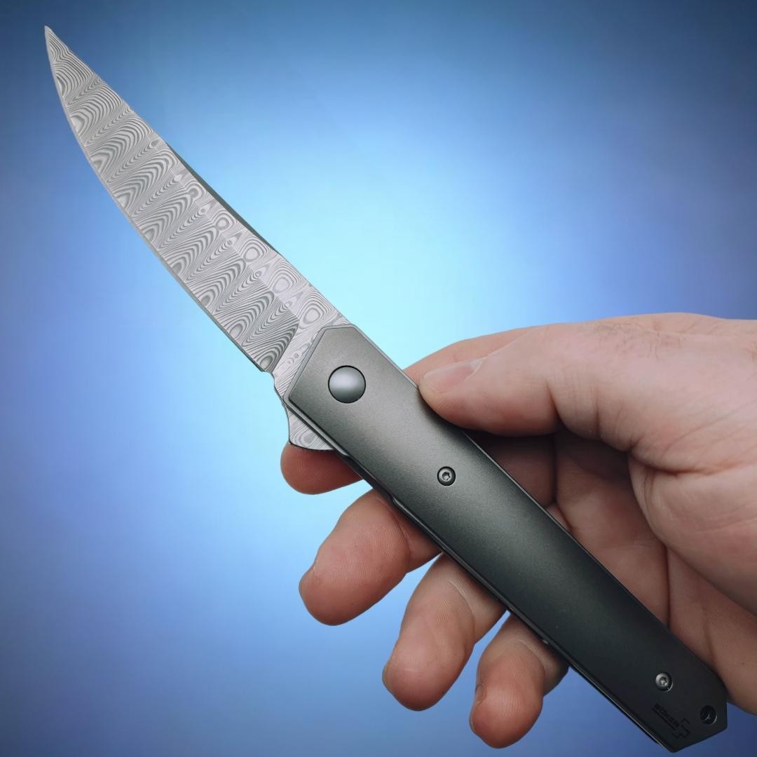 BOKER KWAIKEN DAMASCUS TITANE