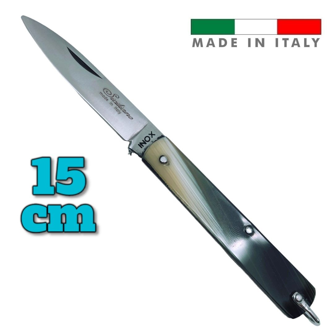 Couteau Fraraccio PCF Sfilato Italie imitation corne 15 cm
