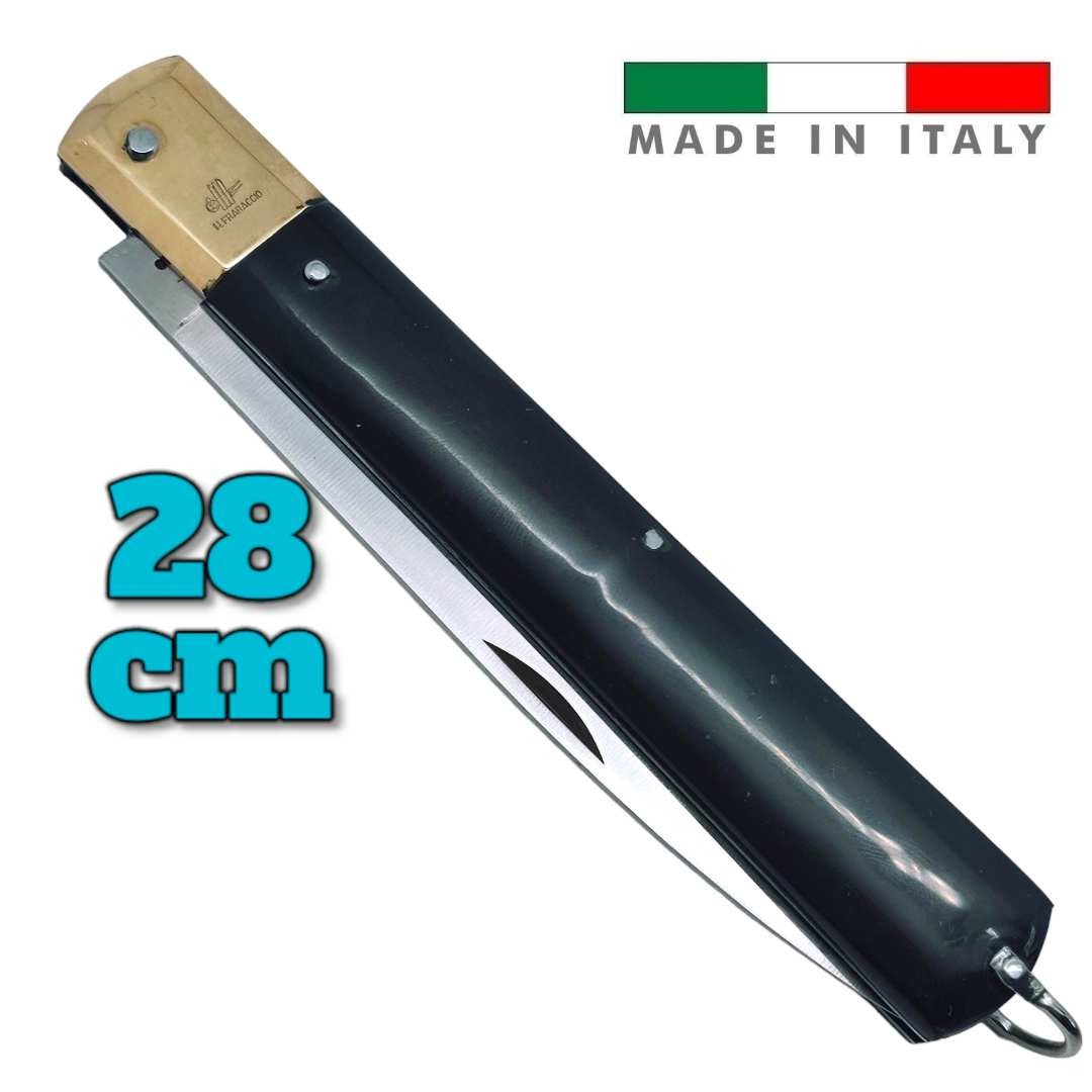 Couteau italie Fraraccio PCF Sfilato XXL géant ABS noir 28 cm